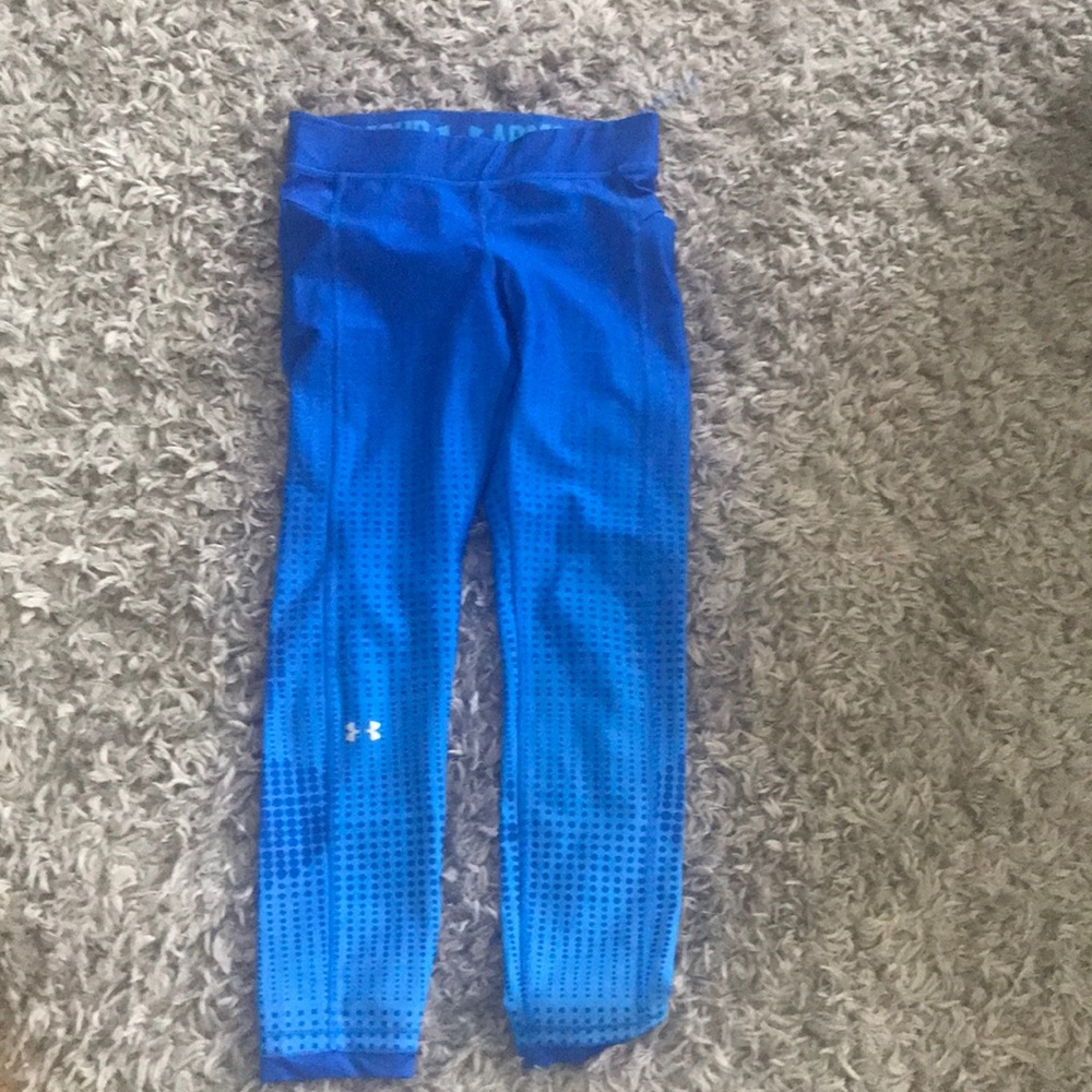 Under Armour leggings. Size small. Blue